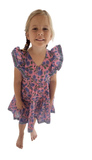 Saylor Kids Malin Dress in Multi - Estilo Boutique
