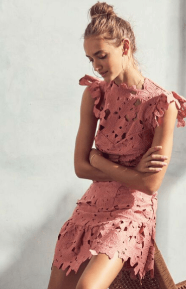 Saylor Samantha Dress in Terra Cotta - Estilo Boutique