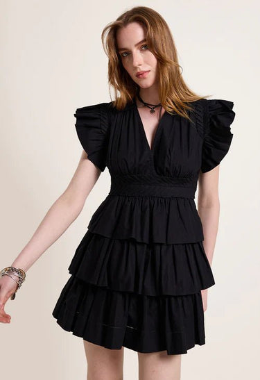 Scarlett Poppies Aurora Dress in Onyx Black