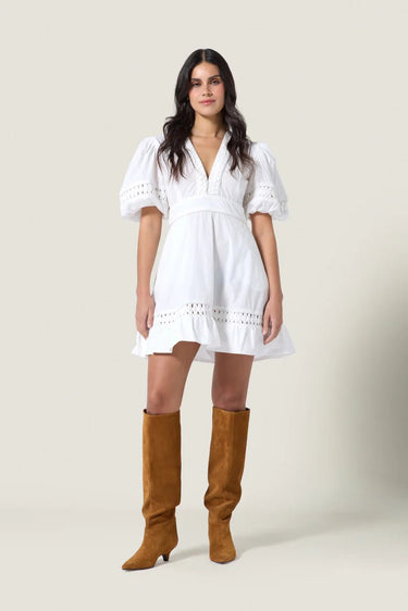 Scarlett Poppies Olga Dress in White