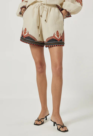 Scarlett Poppies Pam Shorts in Burnt Orange
