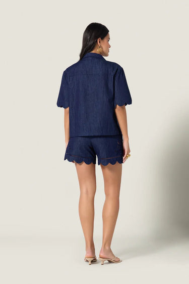 Scarlett Poppies Sandsora Shorts in Denim Blue
