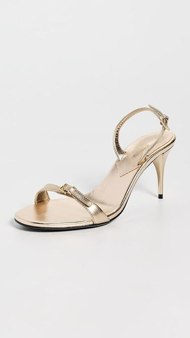 Schutz Aurora Mid Sling Heels in Platina