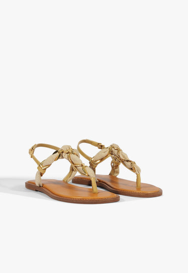 Schutz Camellia Sandal in Light Wood