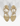 Schutz Nara Mid Leather Sandal in Platinum