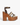 Schutz Rita Cutout Linen Sandal in Root Brown