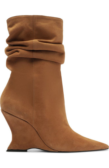 Schutz Siena Slouch Bootie in Wood
