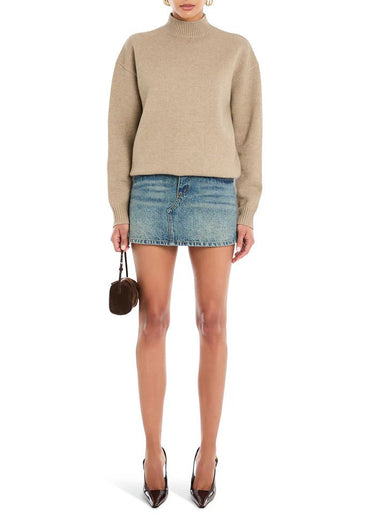 Seroya Farrah Mini Sweater Dress in Desert