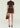 Seroya Torrance Suede Mini Skirt in Tobacco