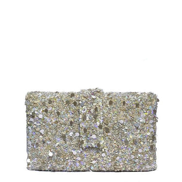 Simitri Frosted Embroidered Sequin Clutch - Estilo Boutique