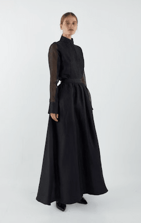 Sofia Irina Melinda Maxi Skirt in Black