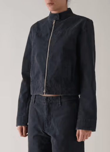 Still Here Car Jacket in Navy Canvas