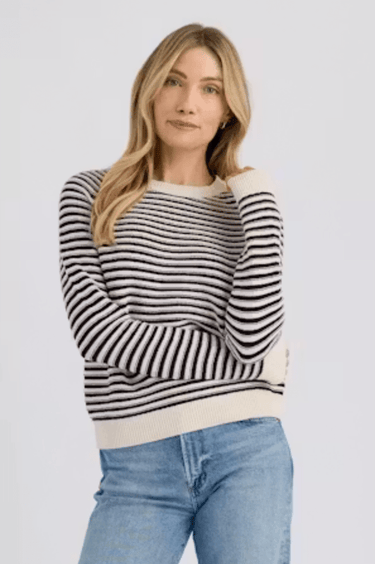 Stitches + Stripes Simon Pullover in Cream