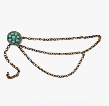 Streets Ahead Issa Chain Belt in Brass