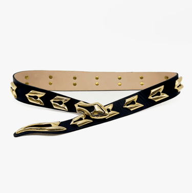 Streets Ahead Kaika Snake Belt in Black