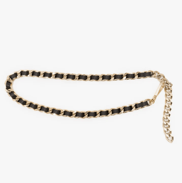 Streets Ahead Margaux Chain Belt in Black