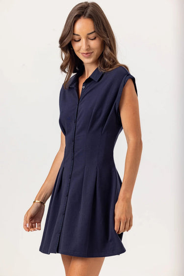 Sundays Aerin Dress in Navy