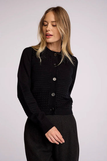 Sundays Blondie Cardigan in Black - Estilo Boutique