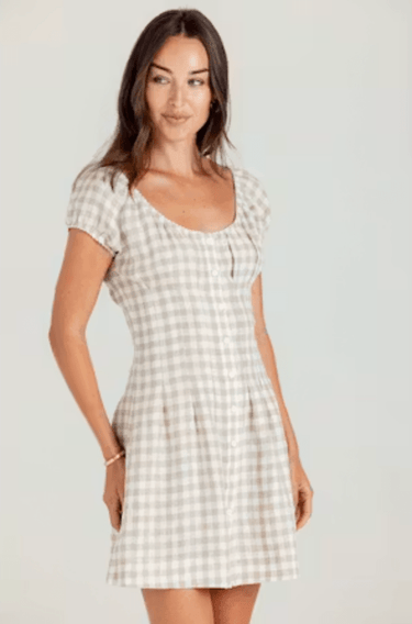 Sundays Brighton Dress in Moonlit Gingham