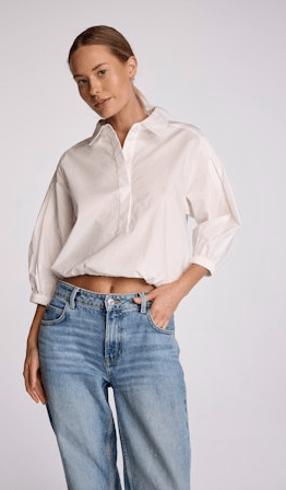Sundays Brooklyn Shirt in White - Estilo Boutique