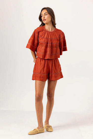 Sundays Essa Top in Copper Glaze