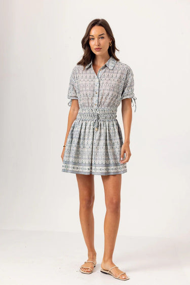 Sundays Isana Dress in Damask Skywash