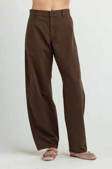Sundays Twill Whitley Pants in Espresso