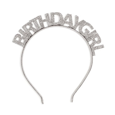 Sweet Wink Silver Birthday Girl Headband - Estilo Boutique