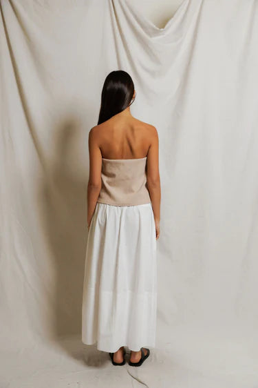 Perfect White Tee Talula Top in Driftwood