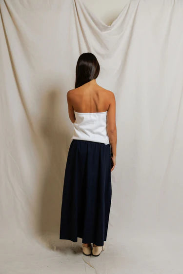 Perfect White Tee Talula Rib Tube Top in White