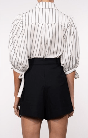 The Femm Kate Top in Black/White Stripe - Estilo Boutique