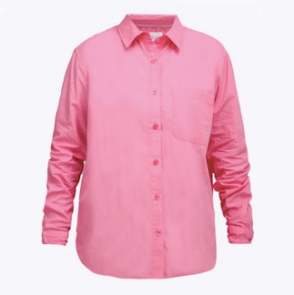 The Shirt The Super Relaxed BF Cotton Shirt in Shocking Pink
