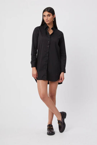 The Shirt THe WFH Dress in Black