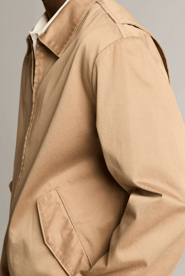 Vince Brushed Cotton Twill Field Jacket in Carmelo