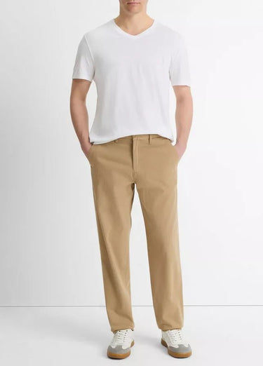 Vince Pima Cotton V - Neck T-Shirt in Optic White - Estilo Boutique