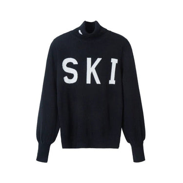 W. Cashmere Ford Turtleneck SKI Sweater in Black - Estilo Boutique