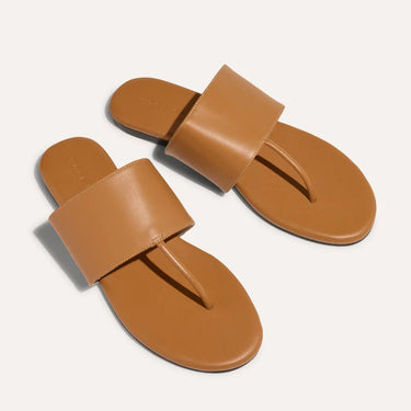 Yosi Samra Ella Leather Thong Sandal in Whiskey
