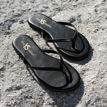 Yosi Samra Rivington Flip Flop in Black - Estilo Boutique
