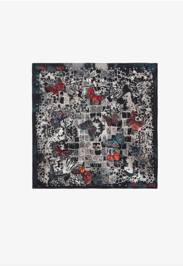 Zadig & Voltaire Blondie Butterfly Lace Scarf in Ink - Estilo Boutique