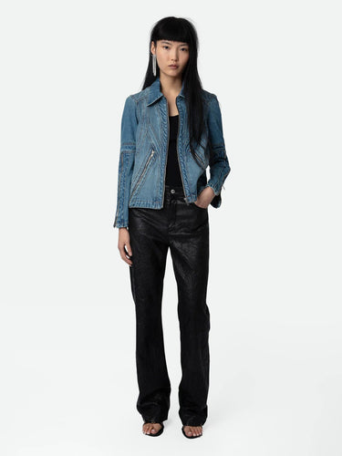 Zadig & Voltaire Bons Denim Jacket in Light Blue - Estilo Boutique
