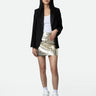 Zadig & Voltaire Jinette Leather Skirt in Shea - Estilo Boutique