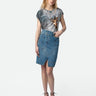 Zadig & Voltaire Jinko Denim Skirt in Light Blue - Estilo Boutique