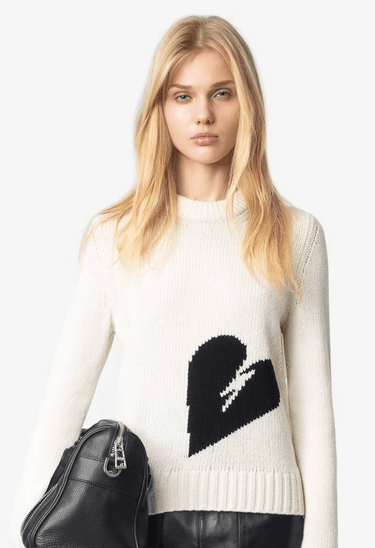 Zadig & Voltaire Malty Wool Sweater in Ecru - Estilo Boutique
