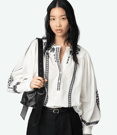 Zadig & Voltaire Tigy Blouse in Judo - Estilo Boutique