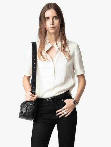 Zadig & Voltaire Topher Satin Top - Estilo Boutique