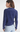 525 America Eyelash Johnny Collar Pullover in Indigo - Estilo Boutique