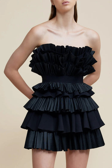 Acler Elsher Mini Dress in Black - Estilo Boutique