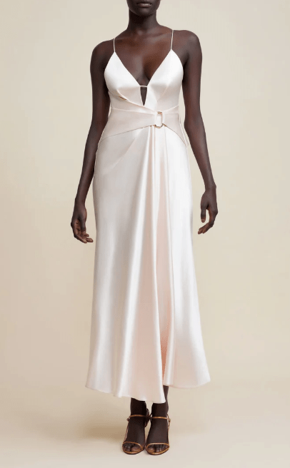 Acler Exton Maxi Dress in Pearl Pink - Estilo Boutique