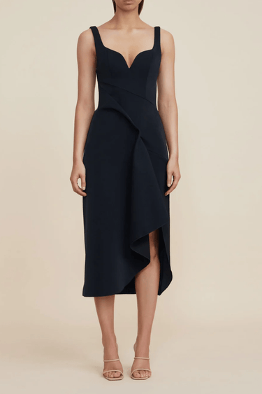 Acler Gowrie Midi in Black - Estilo Boutique