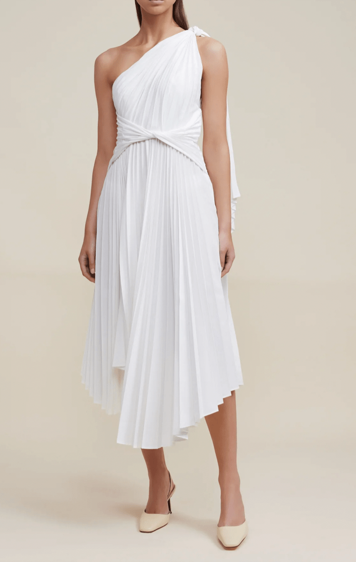 David Jones Acler Kalora Sleeveless Midi Dress in Ivory, Size 8 AU David Jones Acler Kalora Sleeveless Midi Dress in Ivory, Size 8 AU